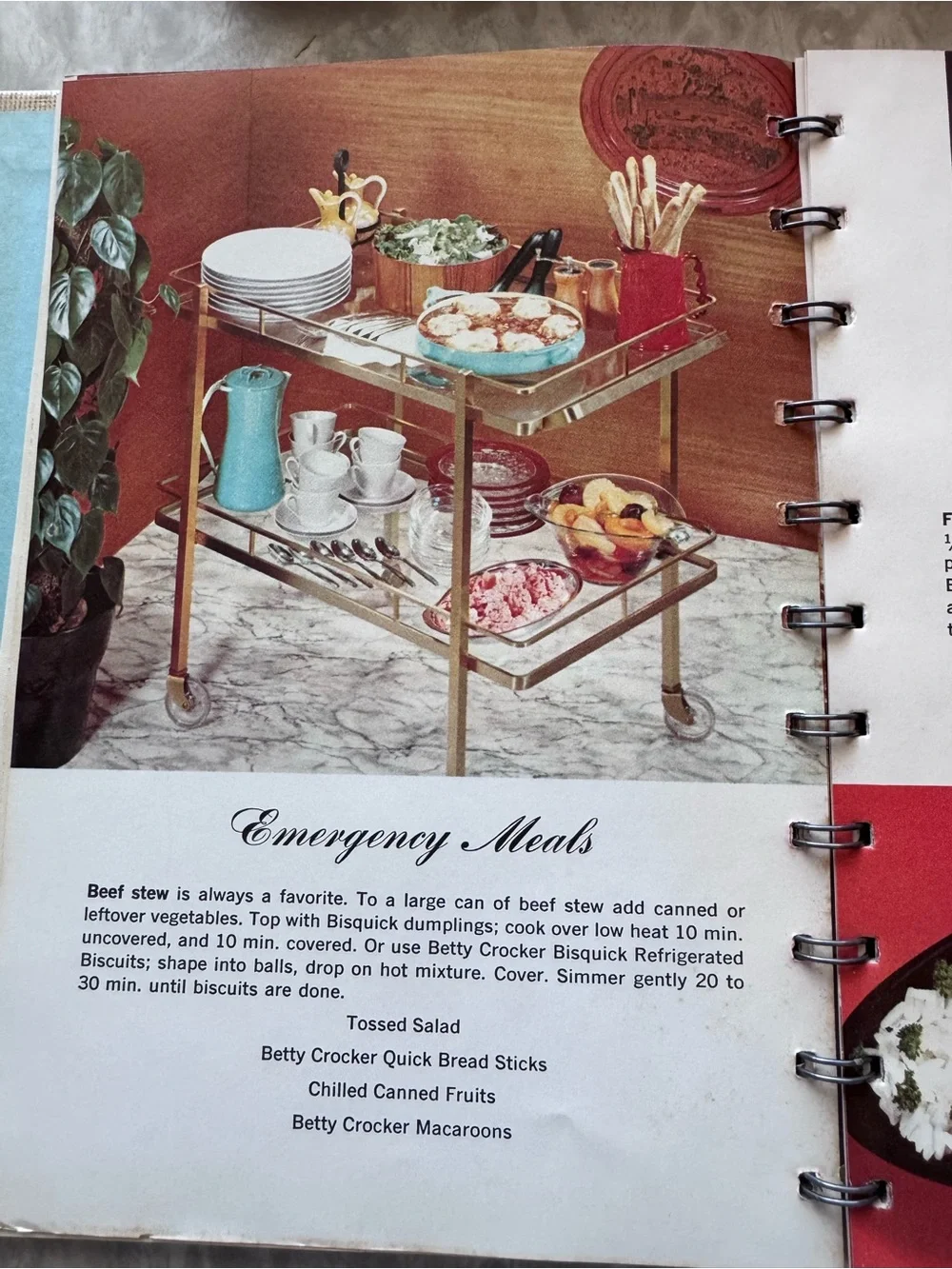 Betty Crocker ‘Guide to Easy Entertaining’ Cookbook VINTAGE 1959